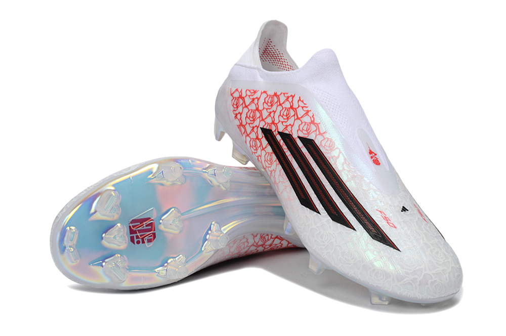 F50 TF LACELESS BLANC ROUGE