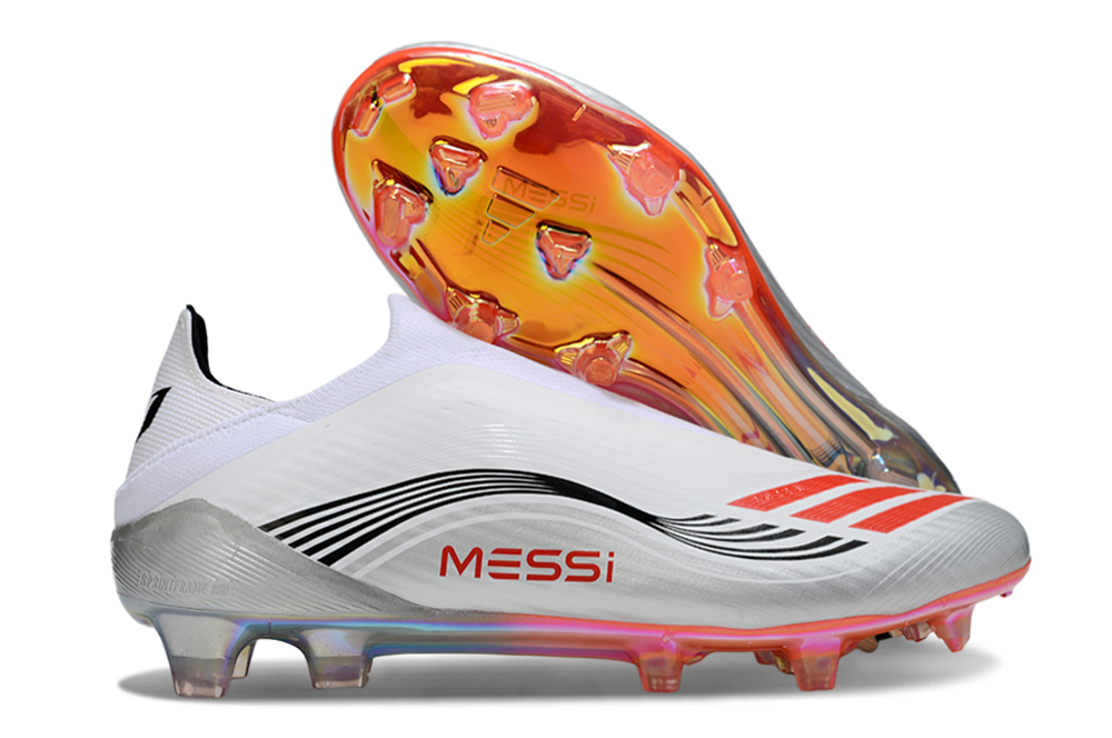 F50 ELITE PRO LACELESS X MESSI BLANC NOIR ROUGE