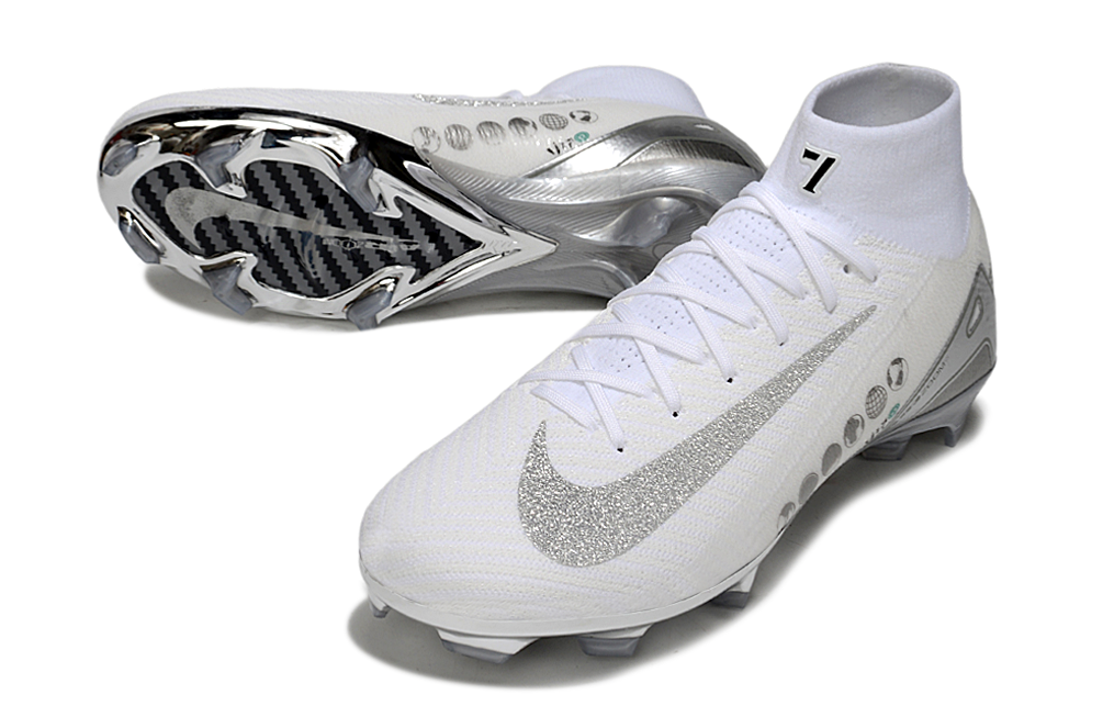 AIR ZOOM MERCURIAL VAPOR 16 X VINI JR BLANC GRIS