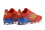 F50 ELITE LACELESS ROUGE JAUNE BLEU