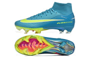 AIR ZOOM MERCURIAL SUPERFLY BLEU JAUNE HAUTE