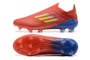F50 ELITE LACELESS ROUGE JAUNE BLEU