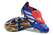 PREDATOR ACCURACY FG LACETS BLEU ARGENT ROUGE