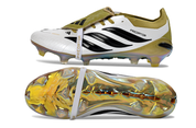 PREDATOR ACCURACY FG LACETS BLANC ET OR