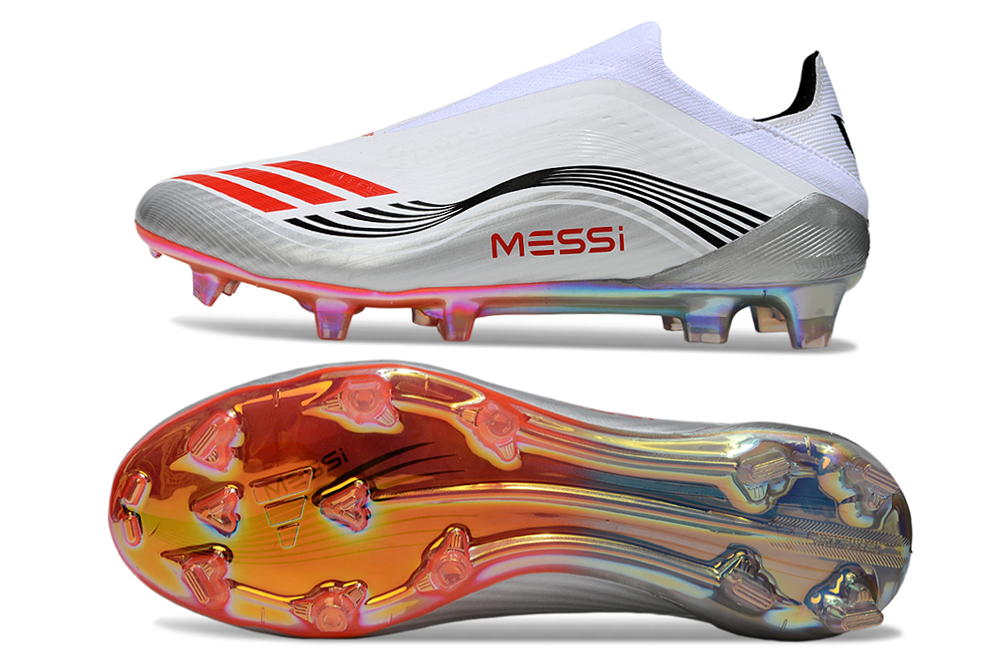 F50 ELITE PRO LACELESS X MESSI BLANC NOIR ROUGE