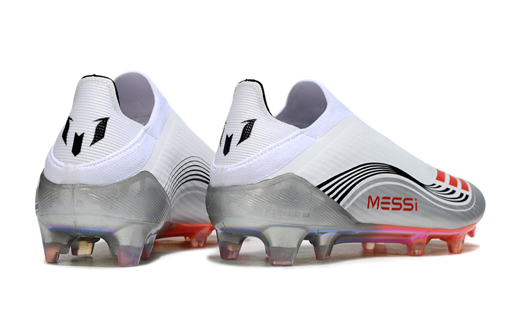 F50 ELITE PRO LACELESS X MESSI BLANC NOIR ROUGE