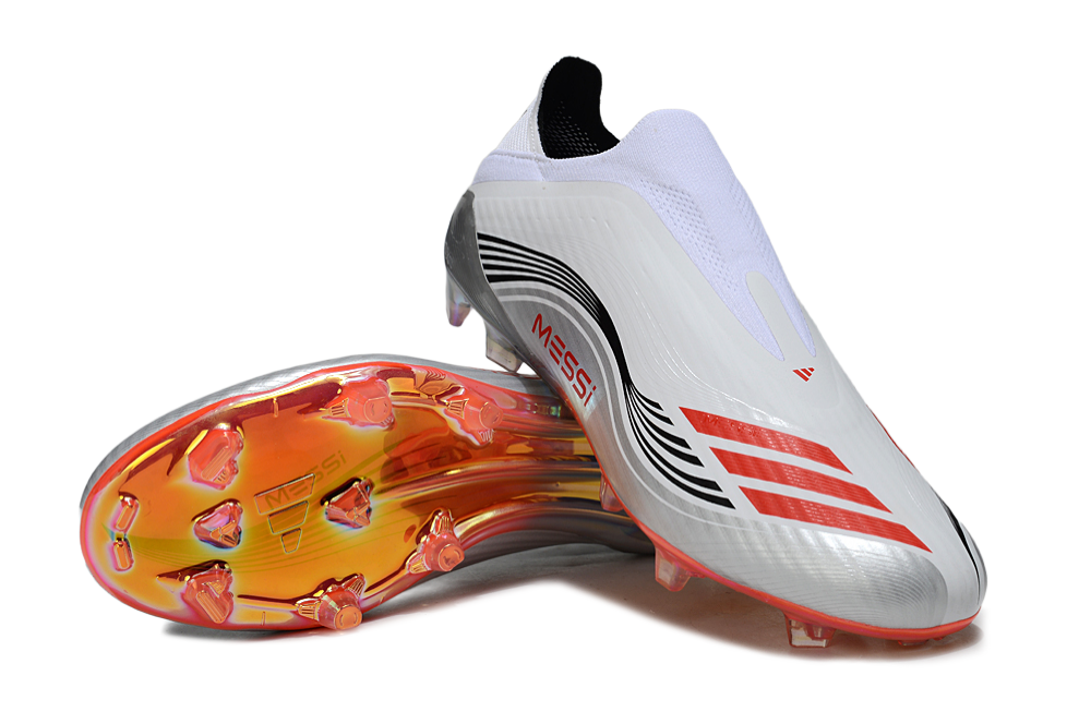F50 ELITE PRO LACELESS X MESSI BLANC NOIR ROUGE