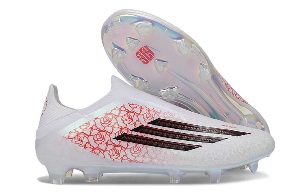 F50 TF LACELESS BLANC ROUGE