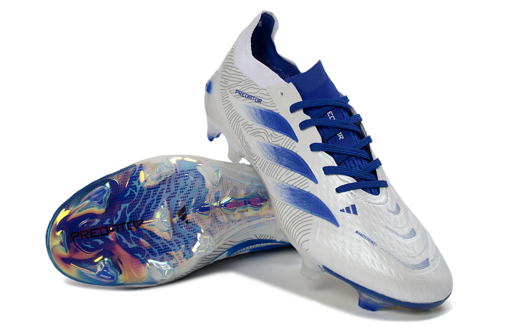 PREDATOR ACCURACY FG BLANC BLEU LACETS