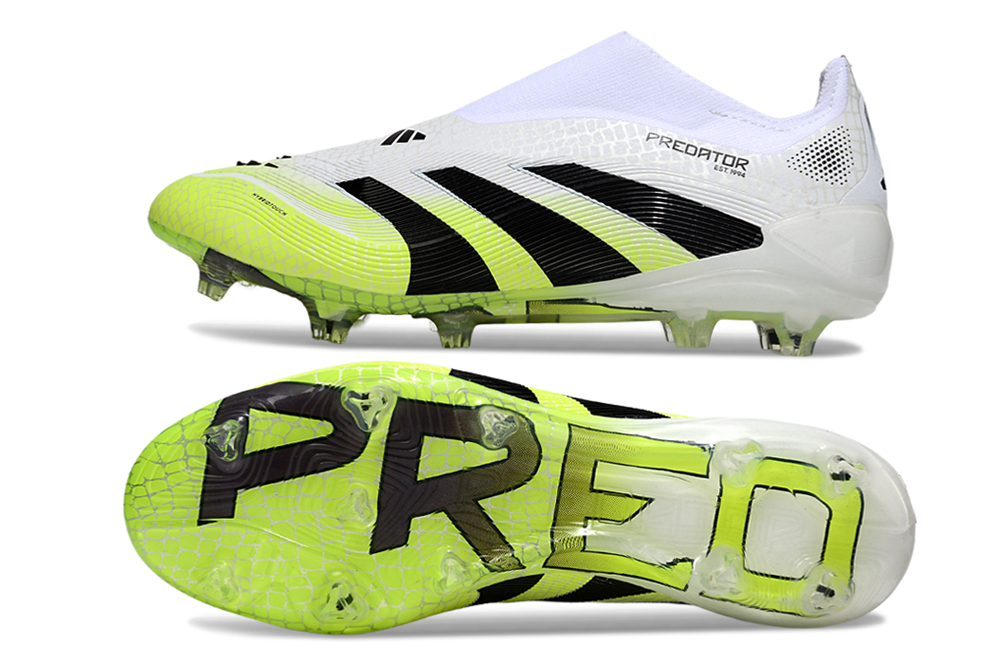 PREDATOR ELITE RADIANT LACELESS BLANC JAUNE