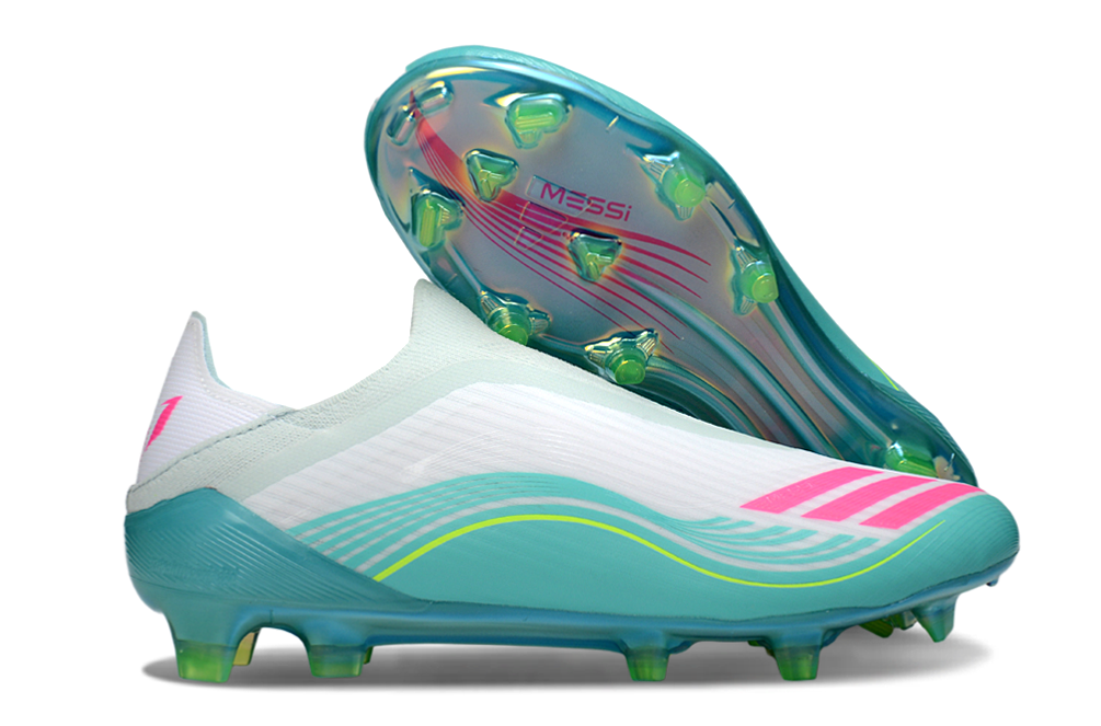 F50 TF MESSI LACELESS BLANC VERT