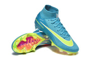 AIR ZOOM MERCURIAL SUPERFLY BLEU JAUNE HAUTE