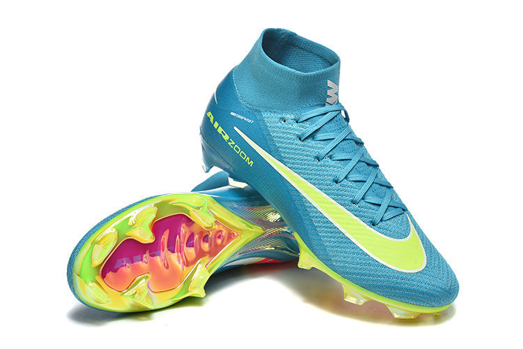 AIR ZOOM MERCURIAL SUPERFLY BLEU JAUNE HAUTE