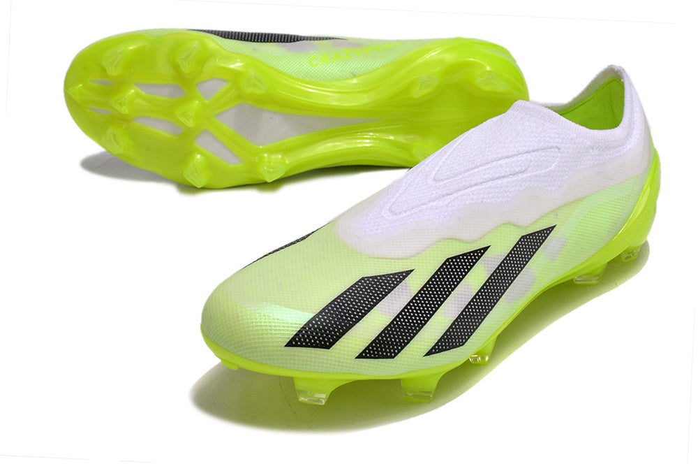 CRAZYFAST X1 BLANC JAUNE FLUO LACELESS
