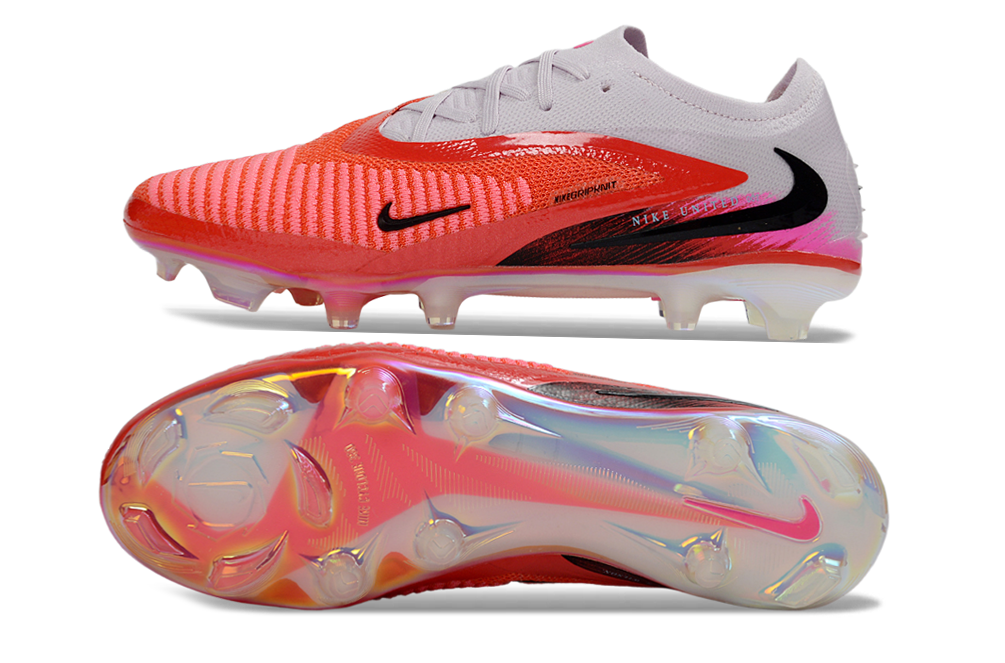 PHANTOM 6 LOW ELITE FG ROUGE GRIS